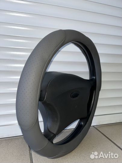 Оплетка на руль р-р М (37-39см) Эко/кожа С 1350