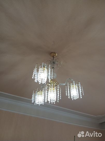 Люстра потолочная хрустальная