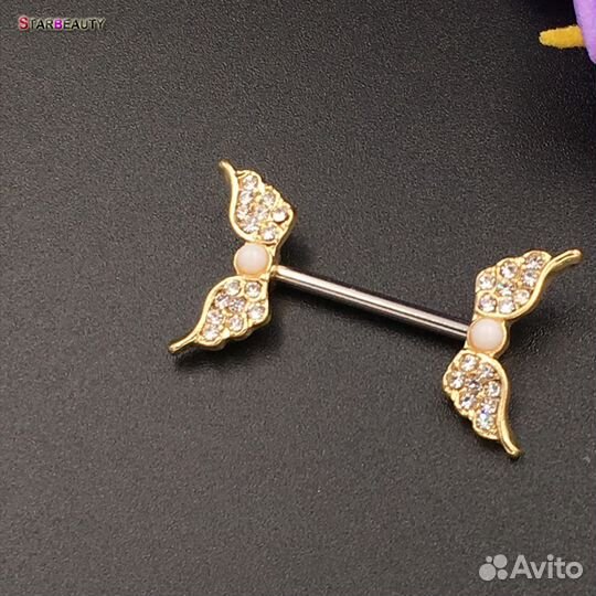 Серьги для пирсинга штанга, хирург.сталь