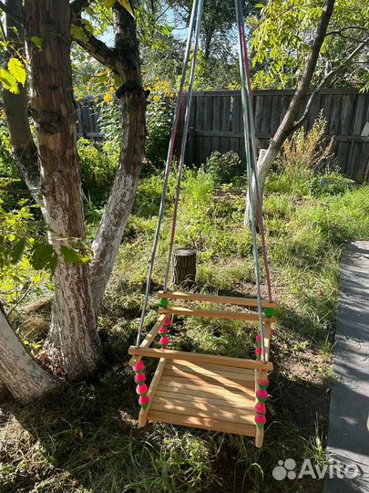 Качеля деревянная