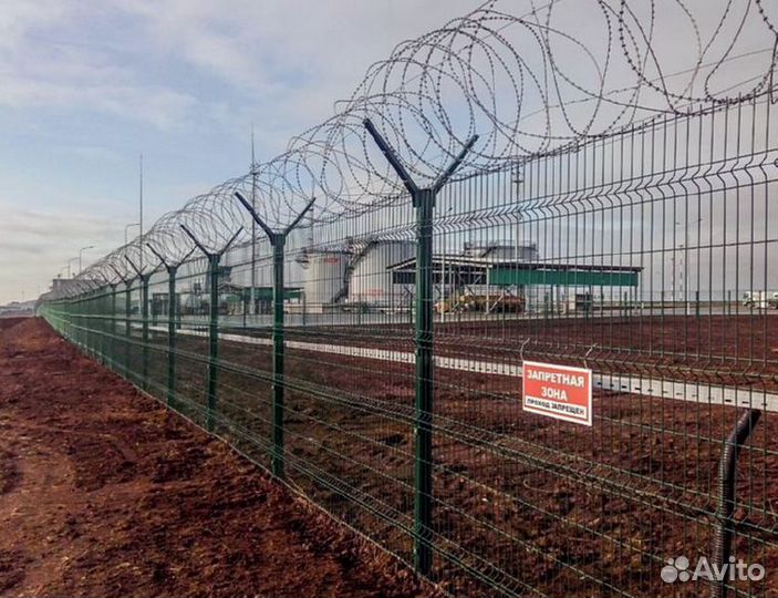 Забор из 3д сетки