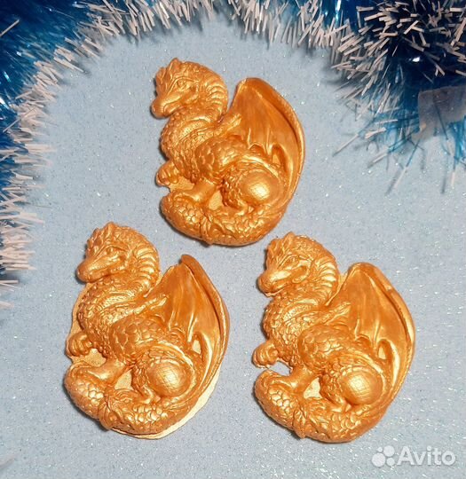 Магниты на холодильник Дракон-символ 2024 года