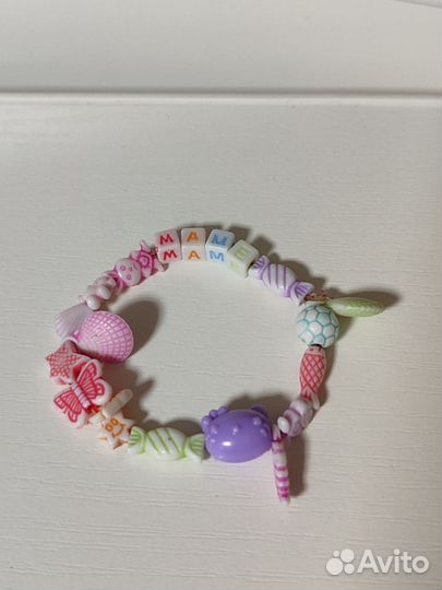 Детские бусы и браслет ручной работы