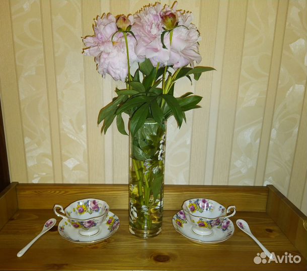 Чашки с блюдцами фарфор disomi