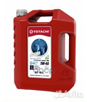 Totachi niro HD Synthetic API CI-4/SL 5W-4