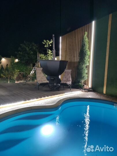 База отдыха, бассейн, баня, банный чан, бильярд