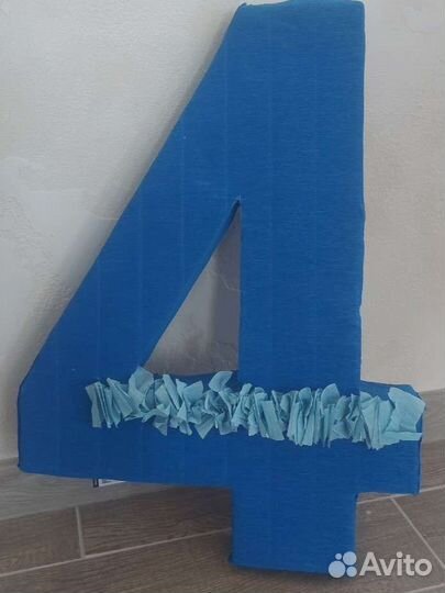Объемная цифра 4