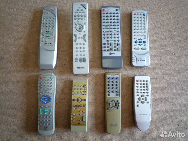 Пульты д/у для телевизоров, DVD, CD, VHS,ресиверов