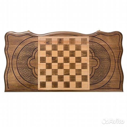 Нарды и шашки резные Встревоженный беркут 60 х 60 см бук Армения 62582