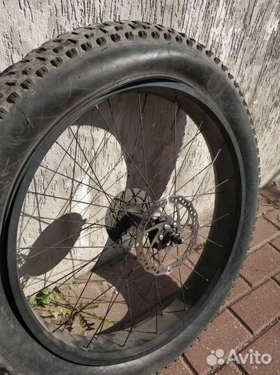 Колесо заднее 26 на fat bike в сборе