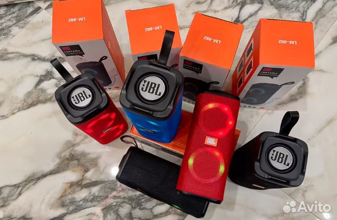 Портативные стерео колонки JBL