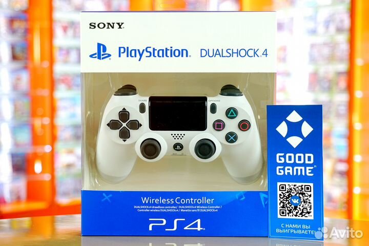PS4 Геймпад. ver.2. Белый. Новый