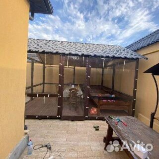 Мягкие окна для беседки