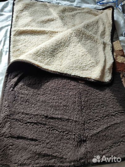Плед одеяло овчина 135 на 190