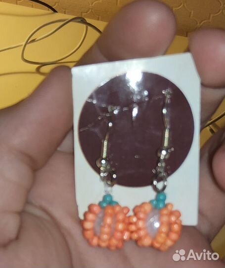 Серёжки из бисера