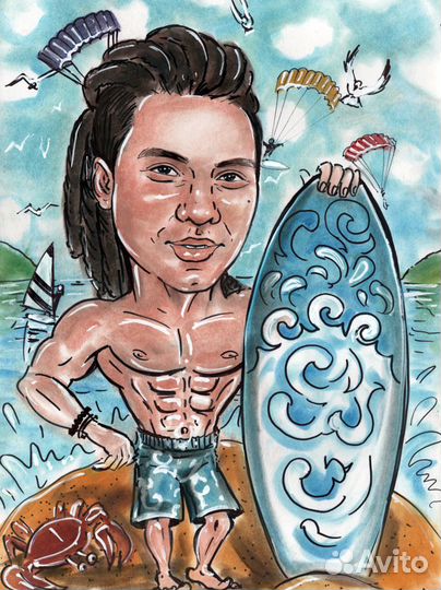 Шарж в подарок На заказ по фото