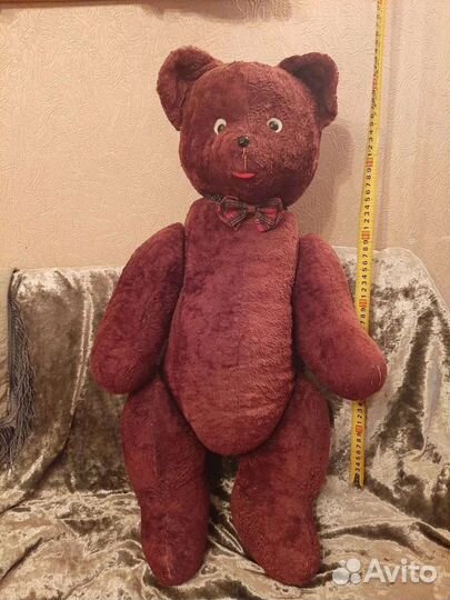 Плюшевый медведь. Опилки старинный