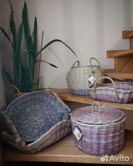 Шкатулки, корзины, подносы