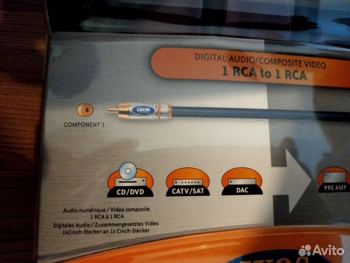 Коаксиальный кабель ixos XHD408 3 метра