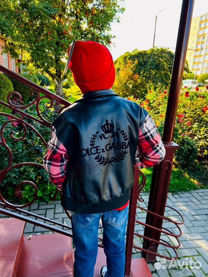 Стильный комплект свитшот+бомбер dolce&gabbana