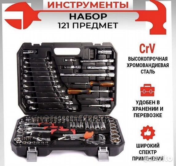 Набор инструментов 121 предмет. Звоните