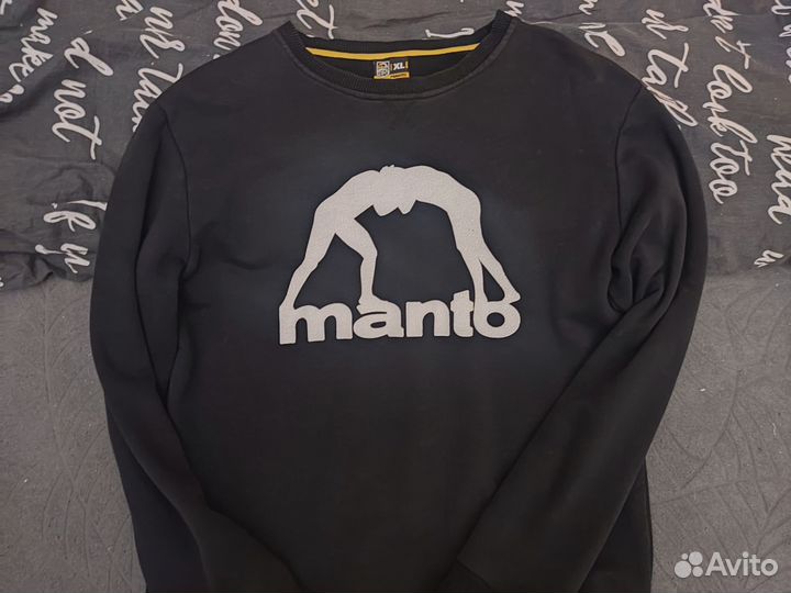 Свитшот manto белое лого