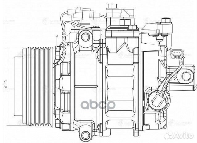 Компрессор кондиционера BMW X5 E70 06- 3.0I выпуск