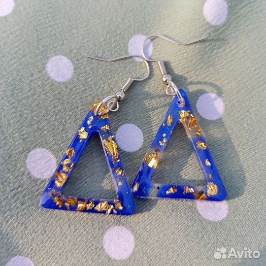 Серьги из эпоксидной смолы