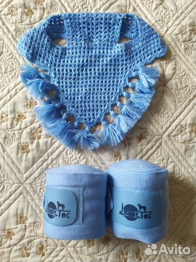 Бинты и шапочка для лошади