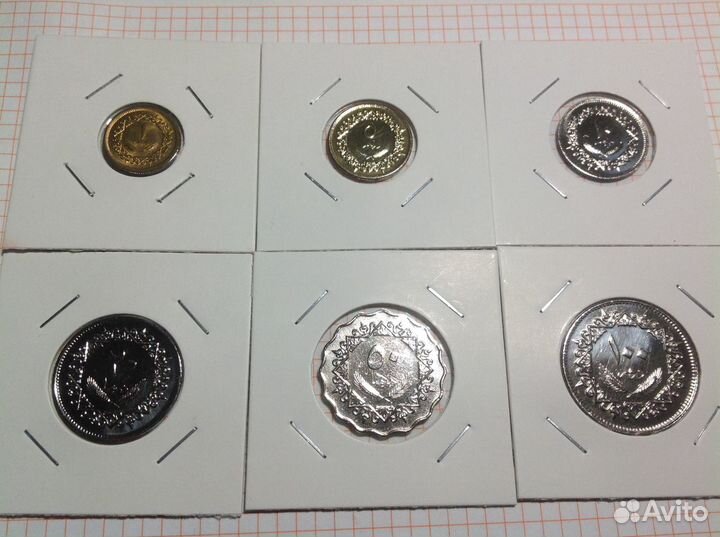 Наборы монет Ливии - 1952, 1965, 1975, 1979, 2009
