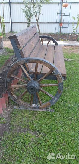 Скамейка садовая деревянная