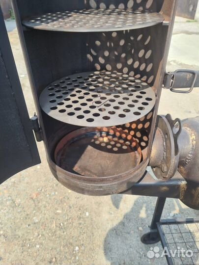 Мангал+ коптильня + печь под казан