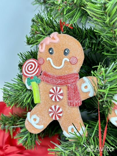 Елочные игрушки/набор елочных украшений пряники