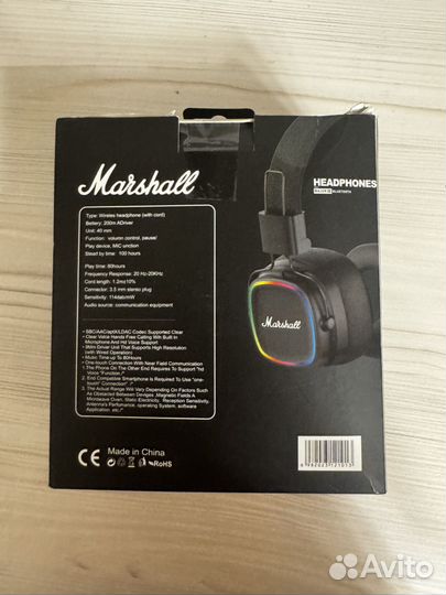 Наушники marshall major 4