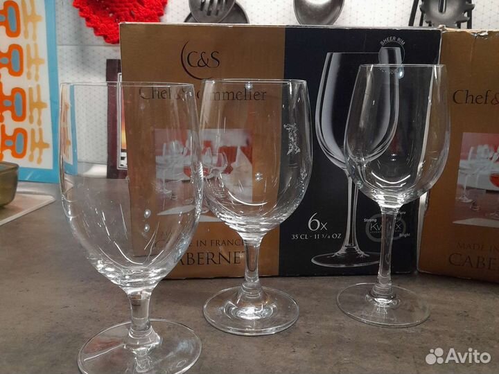 Фужеры из хрустального стекла