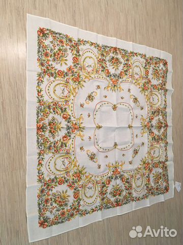 Скатерть льняная 144х144 см. Новая