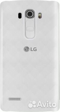 Оригинальный Чехол-Книжка для LG G4s (белый)