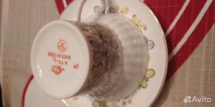 Винтаж Кофейные пары лфз Костяной фарф 70-80г СССР