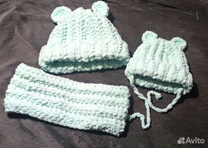 Комплект шапка и снуд