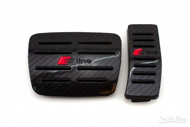 Накладки на педали Audi S-line карбоновые 2 шт
