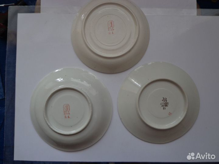 Блюдца СССР 3 штуки