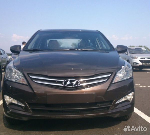 Капот на Хендай Солярис рестайлинг с 2015г в цвет