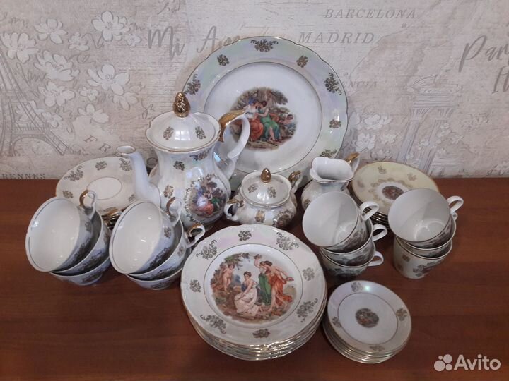 Чайно-кофейный сервиз Мадонна гдр