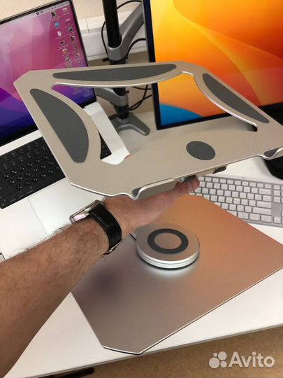 Вращающаяся алюминиевая подставка для ноутбука