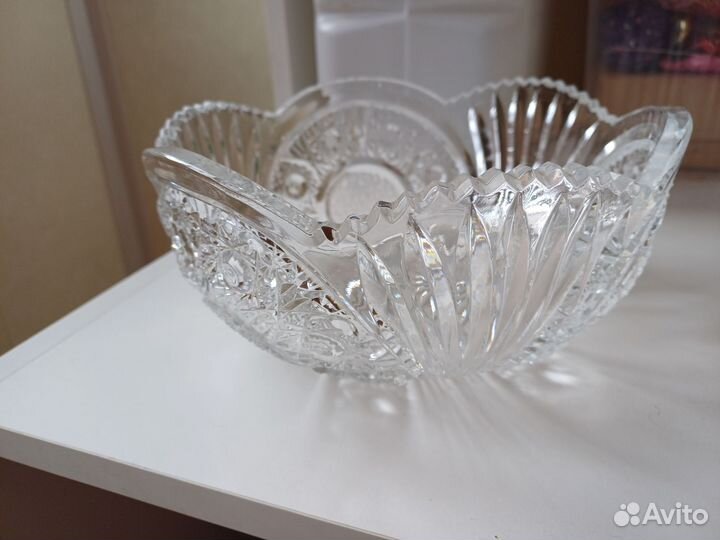 Хрустальная ваза, салатница, конфетница СССР