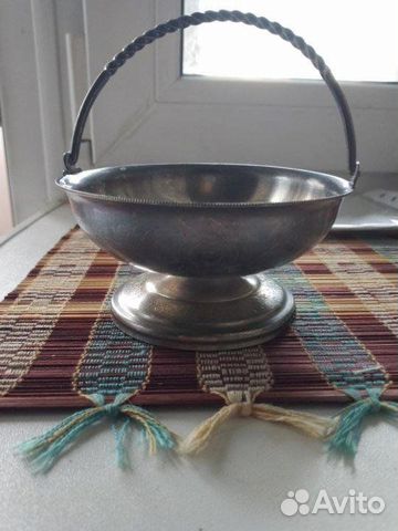 Сахарница,Конфетница Мельхиор СССР