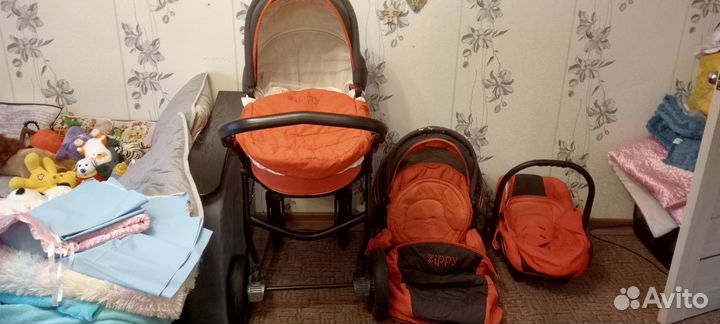 Продам коляску 3 в 1, на Розе