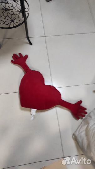 Подушка красное сердце IKEA