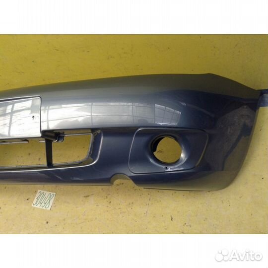 LADA Kalina Бампер передний под птф цвет боровница