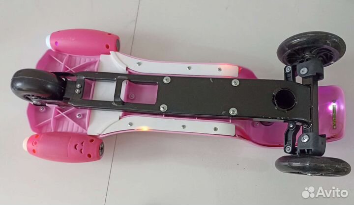 Самокат усиленный ракета (подсветка,музыка)